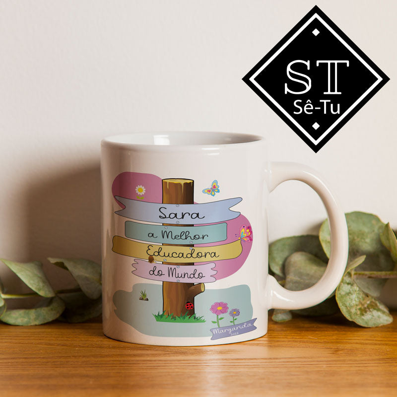 Caneca Melhor Educadora Do Mundo Baner